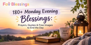 Read more about the article 180+ Monday Evening Blessings: Prayers, Quotes & Free Images to End the Day