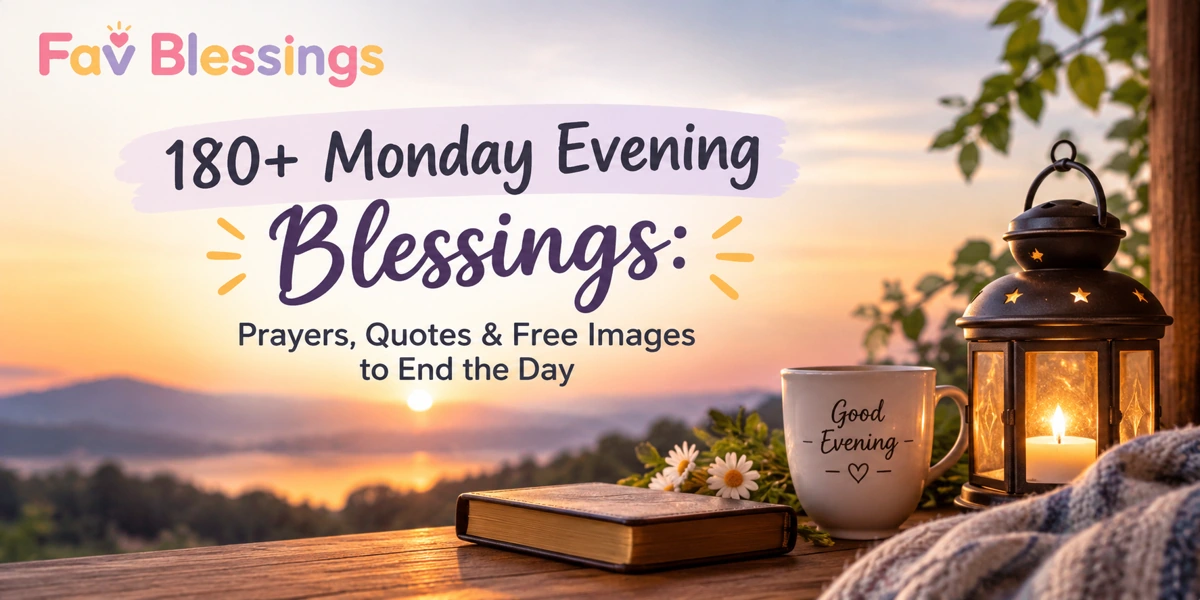 Read more about the article 180+ Monday Evening Blessings: Prayers, Quotes & Free Images to End the Day