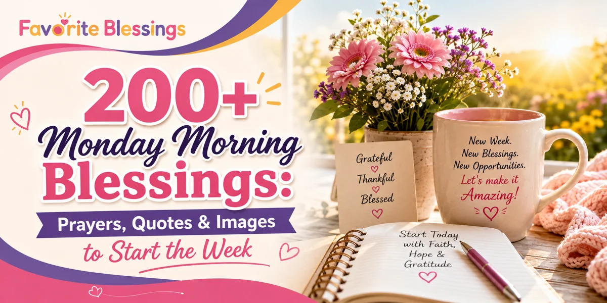Read more about the article 200+ Monday Morning Blessings: Prayers, Quotes & Images to Start the Week
