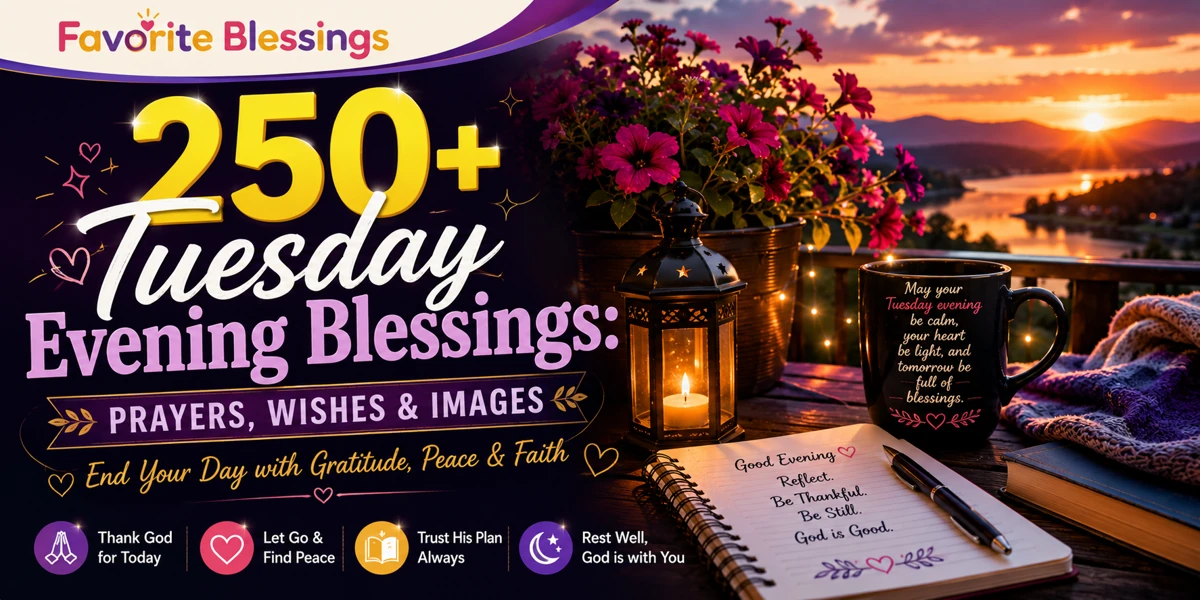 Read more about the article Tuesday Evening Blessings to End Your Day in Peace