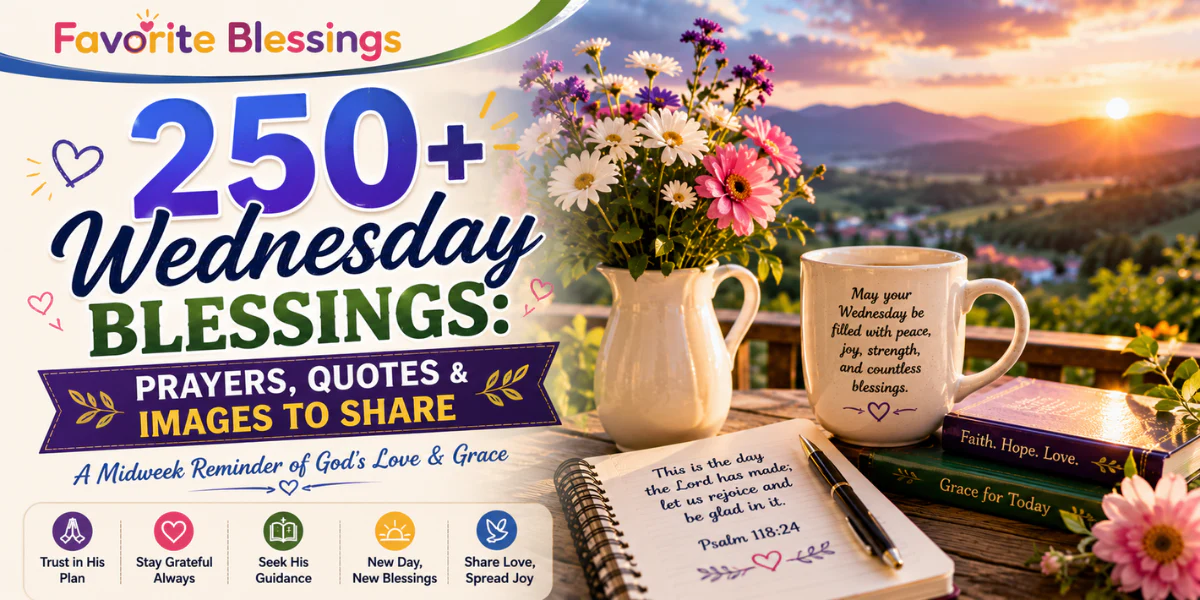 Read more about the article 250+ Wednesday Blessings for a Strong Middle of the Week