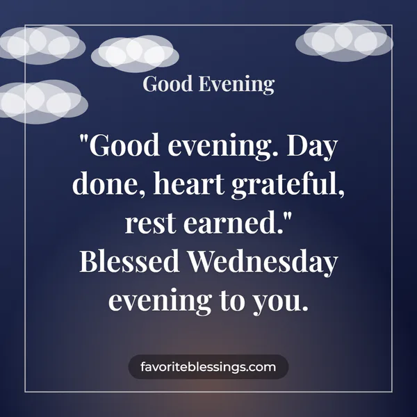 Wednesday Evening Blessings Images to Share