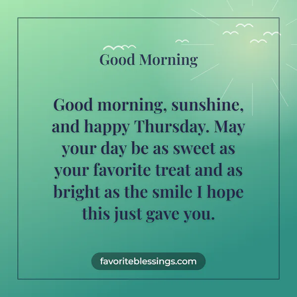 Cute Thursday Morning Blessings
