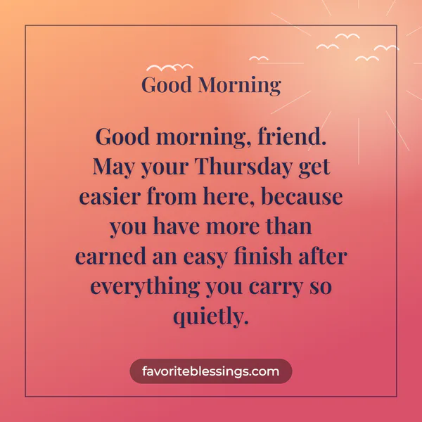 Encouraging Thursday Morning Texts for Friends