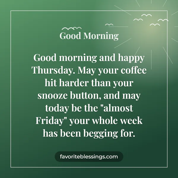 Funny Thursday Morning Greetings