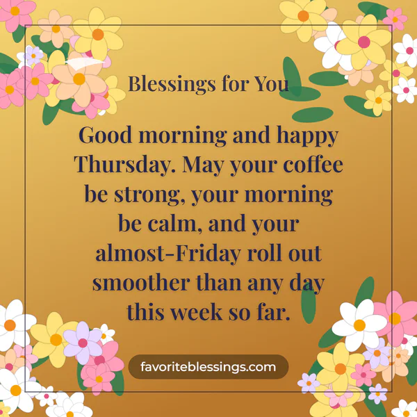Good Morning Thursday Blessings