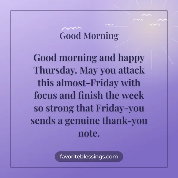 Motivational Thursday Morning Blessings
