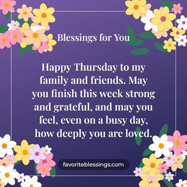 Positive Thursday Blessings and Quotes