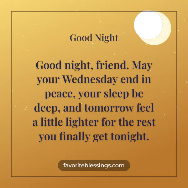 Short Wednesday Night Blessings to Text