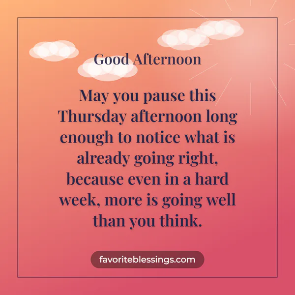 Thankful Thursday Afternoon Blessings