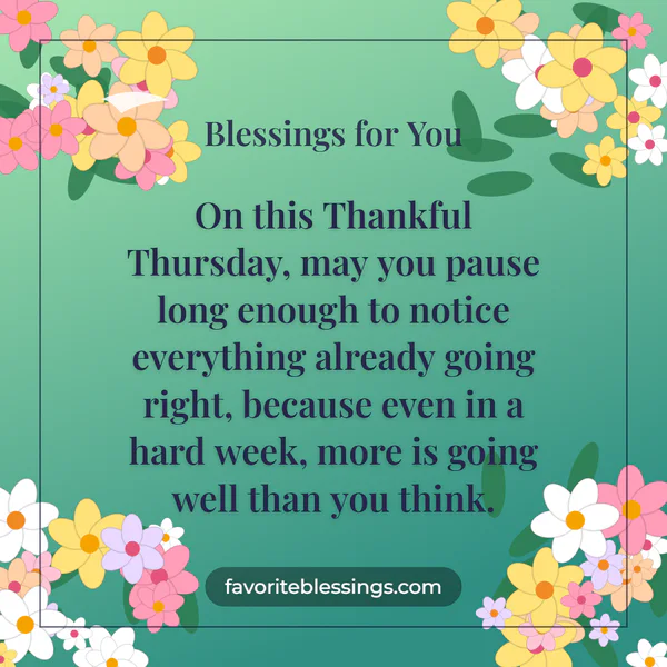 Thankful Thursday Blessings