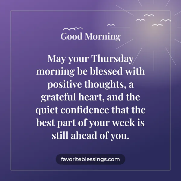 Thankful Thursday Morning Blessings