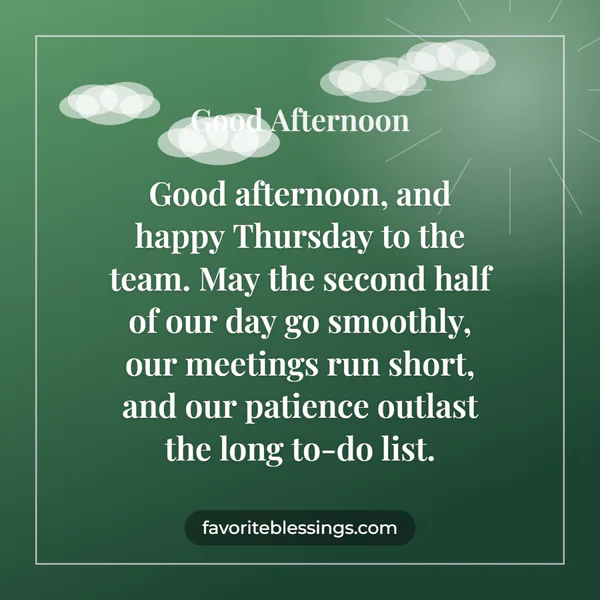 Thursday Afternoon Blessings for a Coworker the Midweek Push