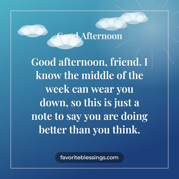 Thursday Afternoon Messages
