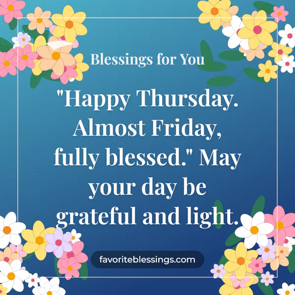 Thursday Blessing Images to Share
