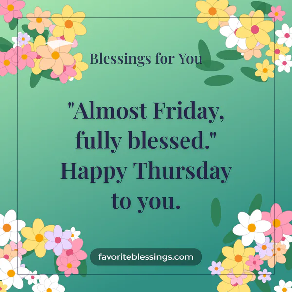 Thursday Blessing Quotes