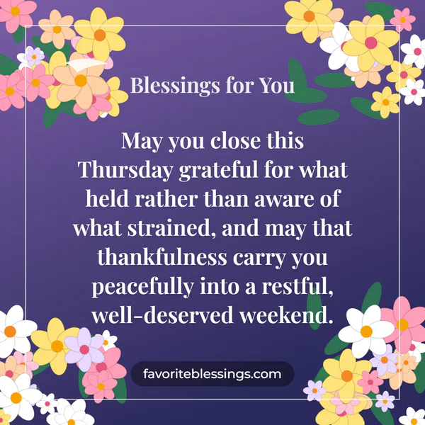 Thursday Gratitude Blessings