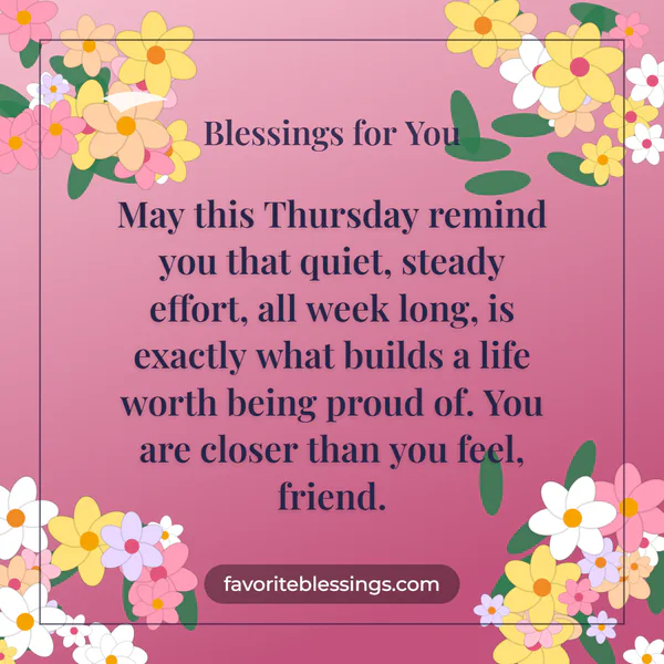 Thursday Inspirational Blessings