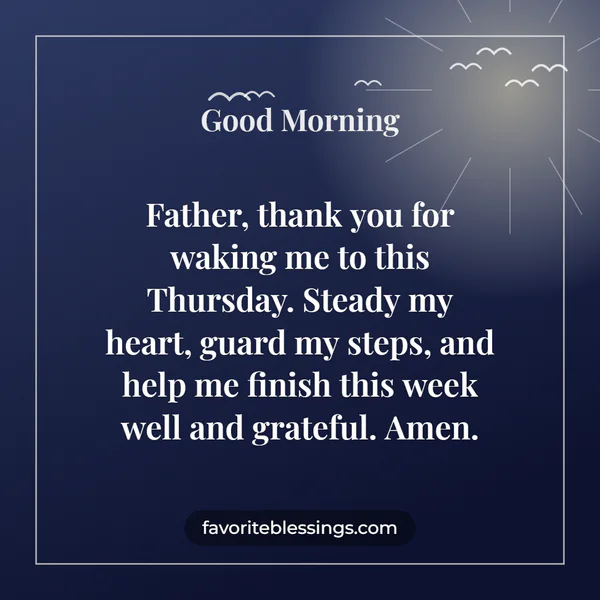 Thursday Morning Blessings and Prayers