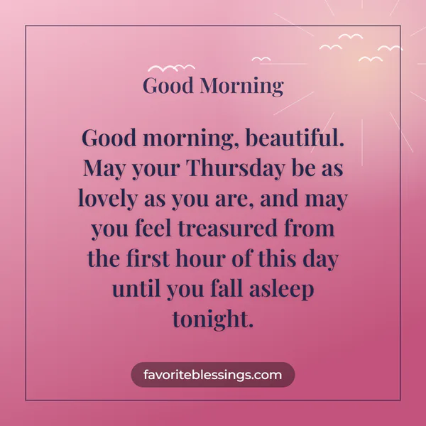 Thursday Morning Blessings for Your Girlfriend