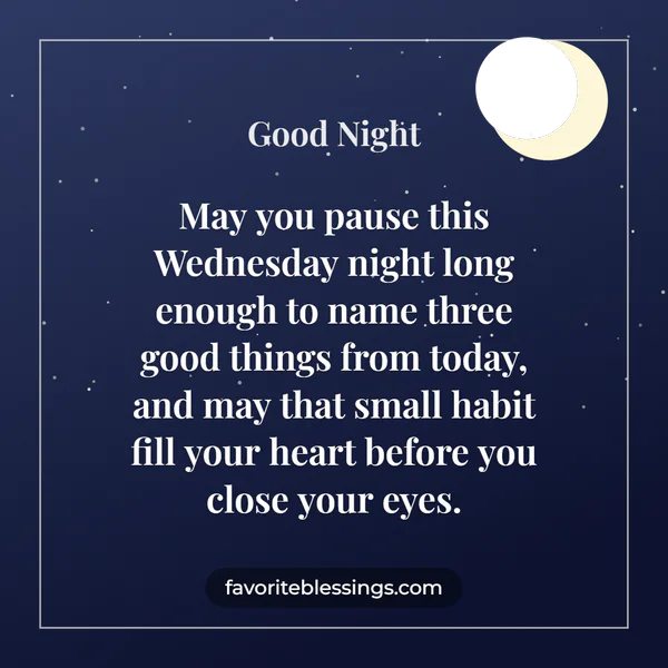 Wednesday Night Gratitude Blessings