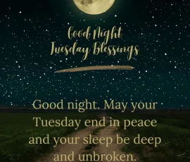 Good Night Tuesday Blessings