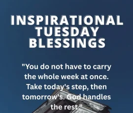 Inspirational Tuesday Blessings and Prayers