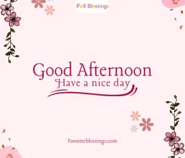 Monday Afternoon Blessings
