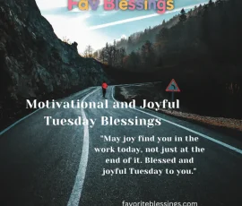 Motivational and joyful Tuesday blesings