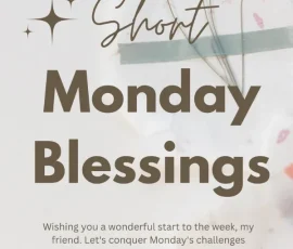 Short Monday Blessings