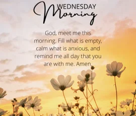 Short Wednesday Morning Prayer to Begin the Day