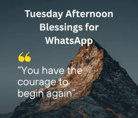 Tuesday Afternoon Blessings for WhatsApp