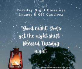 Tuesday Night Blessings Images & GIF Captions