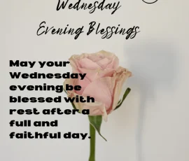 Wednesday Evening Blessings