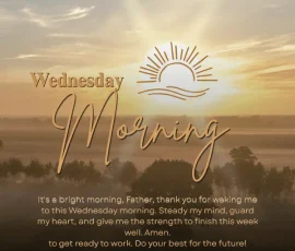 Wednesday Morning Blessings and Prayers